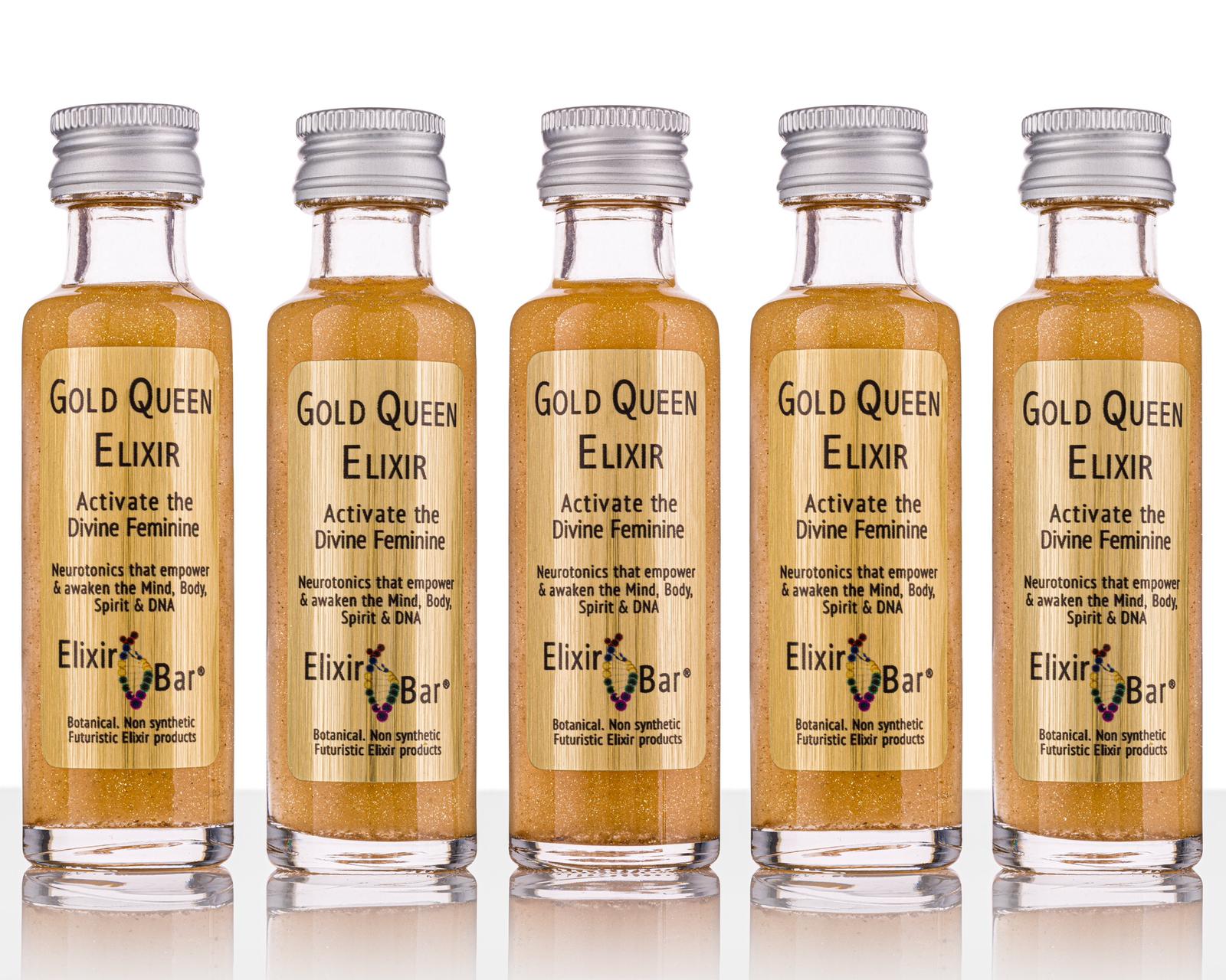 24K 'Gold Queen Elixir' sound Tuned at 432 Hz (5-Pack)