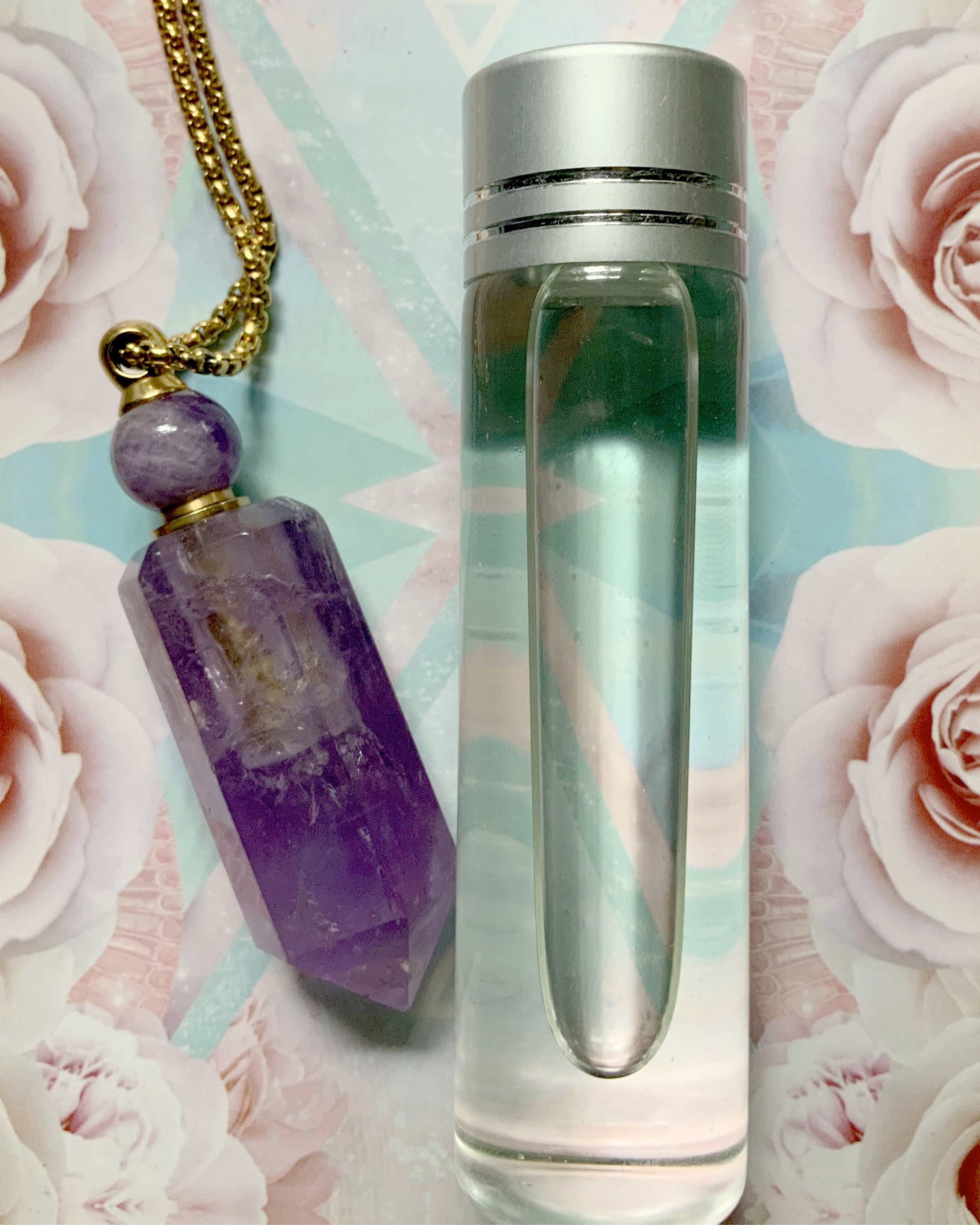 Lady Portia Alchemy Perfume Oil & Amethyst Crystal Pendant 20ml